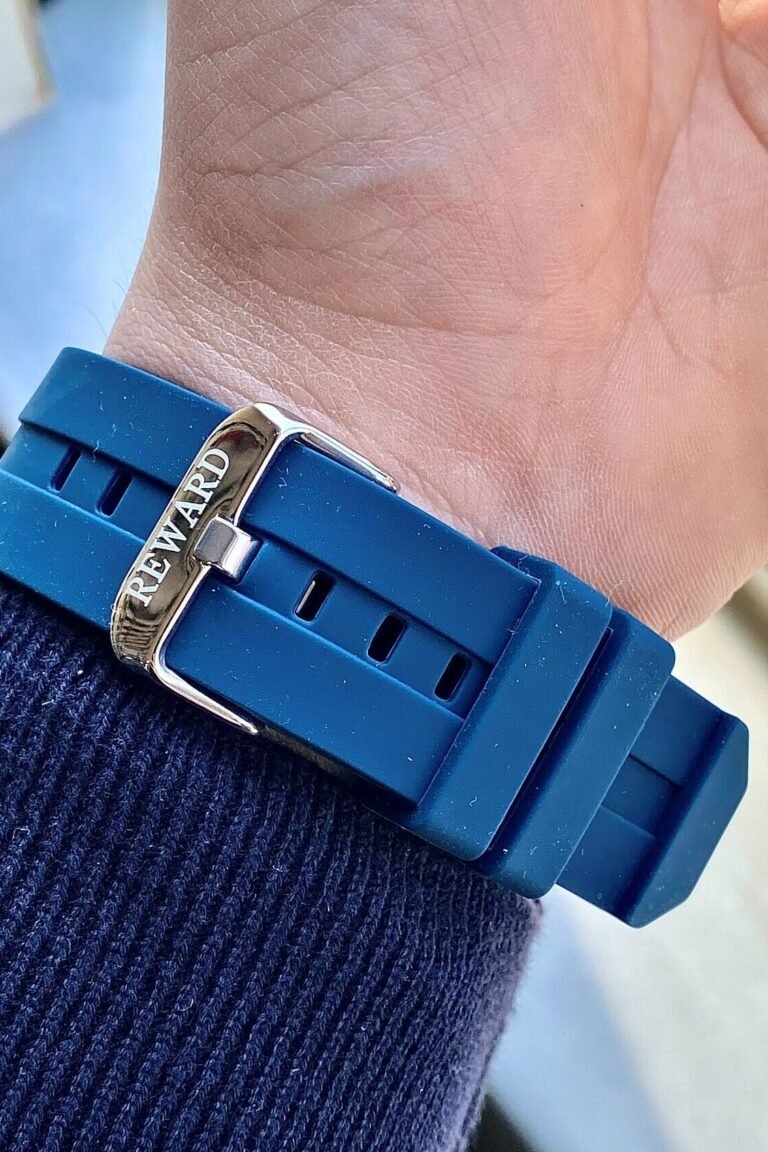 Reward RD83253M Lacivert Kadran Silikon Kordonlu Erkek Kol Saati - 7