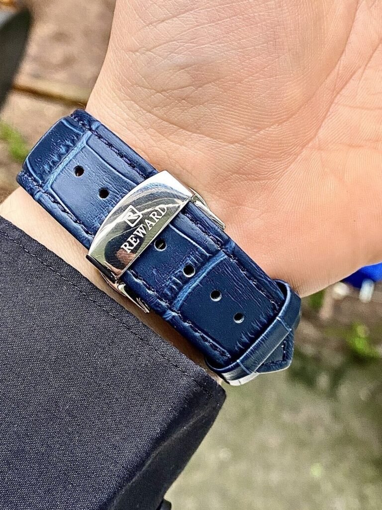 Reward RD832997M Gümüş Kadran Deri Kordonlu Erkek Kol Saati - 4