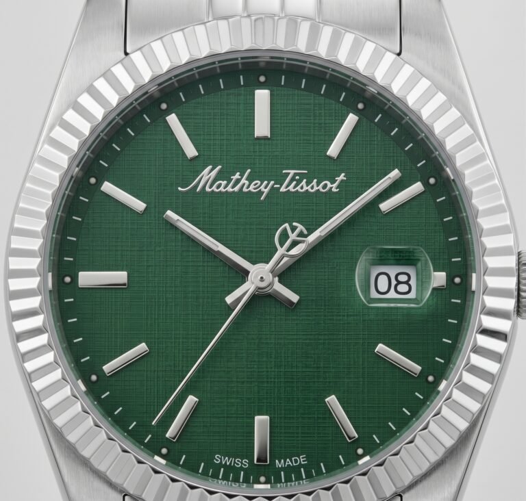 Mathey-Tissot Mathy III H810AV Yeşil Kadran Çelik Kordonlu Erkek Kol Saati - görsel 4