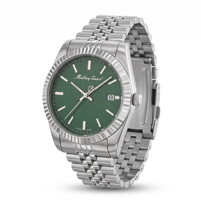 Mathey-Tissot Mathy III H810AV Yeşil Kadran Çelik Kordonlu Erkek Kol Saati - görsel 2