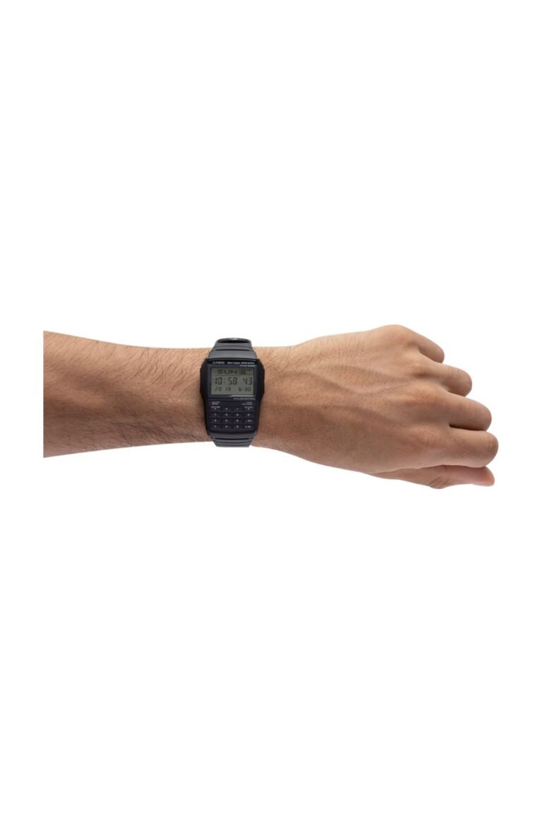 Casio Data Bank DBC-32-1ADF Siyah Silikon Kordonlu Dijital Erkek Kol Saati - 4