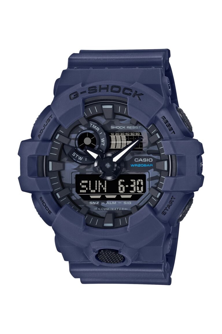 Casio G-Shock GA-700CA-2ADR Lacivert Kadran Lacivert Silikon Kordonlu Analog-Dijital Erkek Kol Saati