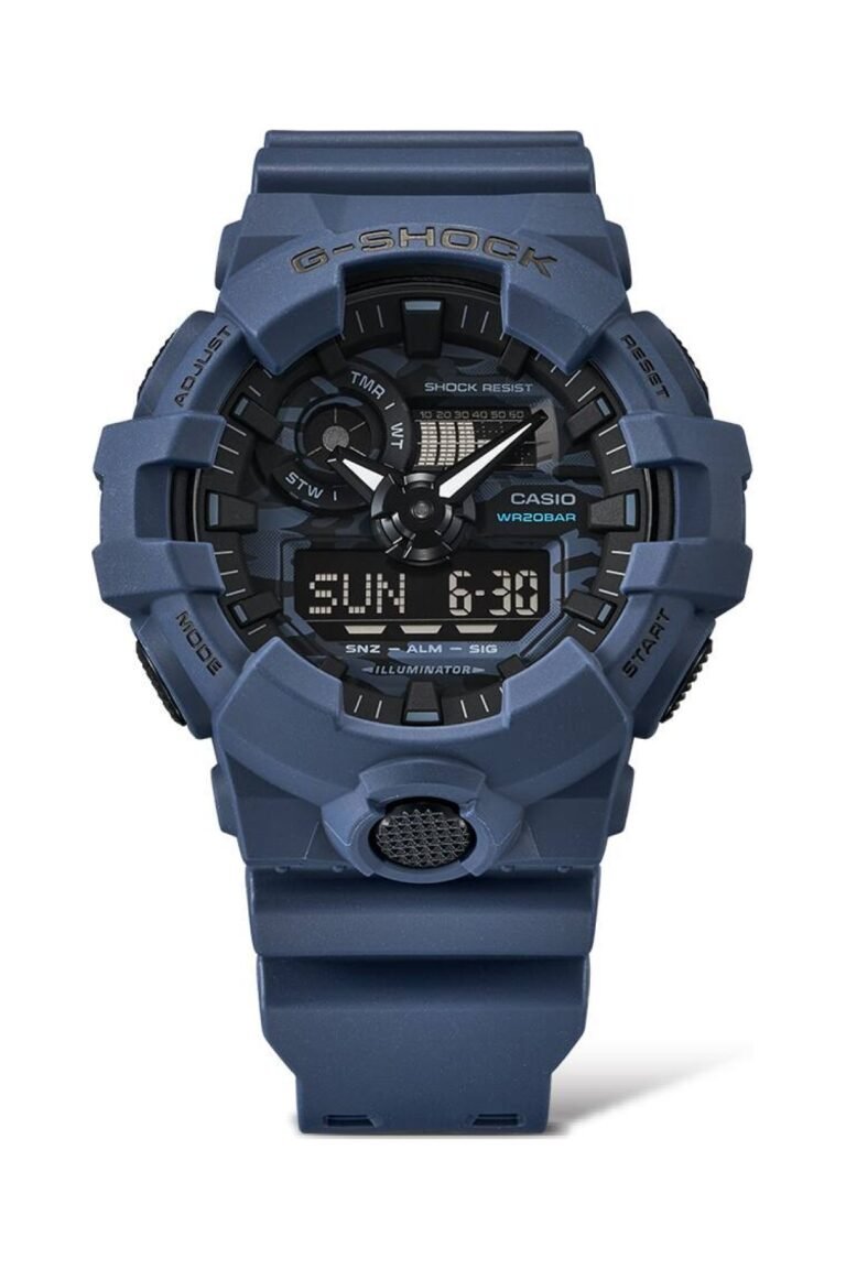 Casio G-Shock GA-700CA-2ADR Lacivert Kadran Lacivert Silikon Kordonlu Analog-Dijital Erkek Kol Saati - 3