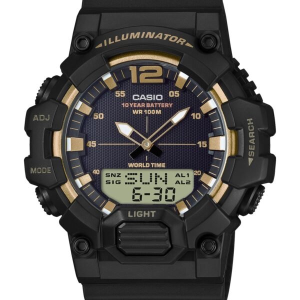 Casio HDC-700-9AVDF Siyah Kadran Siyah Silikon Kordonlu Analog-Dijital Erkek Kol Saati
