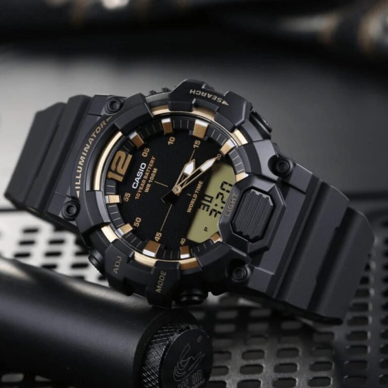 Casio HDC-700-9AVDF Siyah Kadran Siyah Silikon Kordonlu Analog-Dijital Erkek Kol Saati - 2