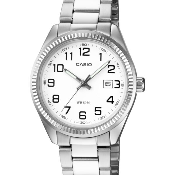 Casio LTP-1302D-7BVDF Beyaz Kadran Gümüş Metal Kordonlu Kadın Kol Saati