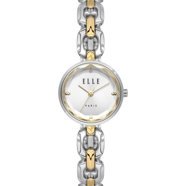 ELLE Paris EL.1.10015-5 Gümüş Kadran Gümüş-Altın Çelik Kordonlu Kadın Kol Saati