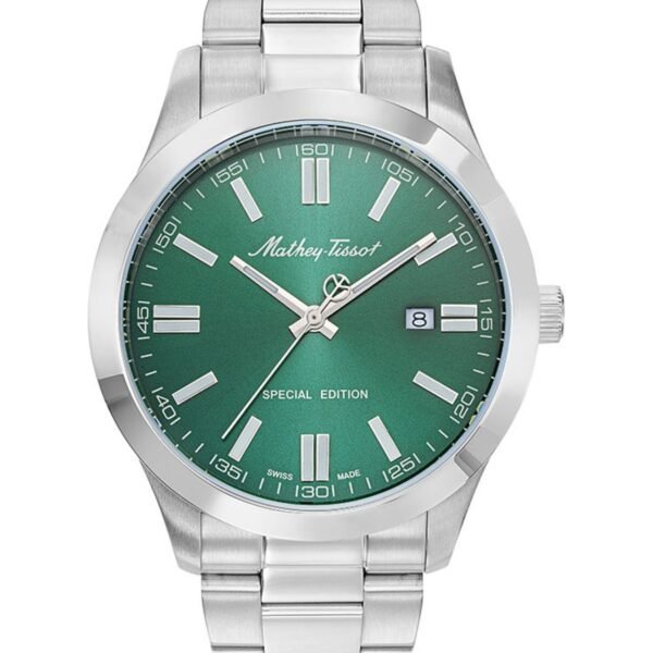 Mathey-Tissot Mathy I Jumbo H455VE Yeşil Kadran Çelik Kordonlu Erkek Kol Saati
