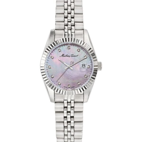 Mathey-Tissot Mathy II D710AVIO Mor Sedef Kadran Çelik Kordonlu Kadın Kol Saati
