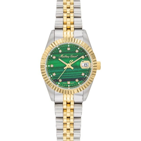 Mathey-Tissot Mathy II D710BSV Yeşil Kadran Altın-Gümüş Çelik Kordonlu Kadın Kol Saati