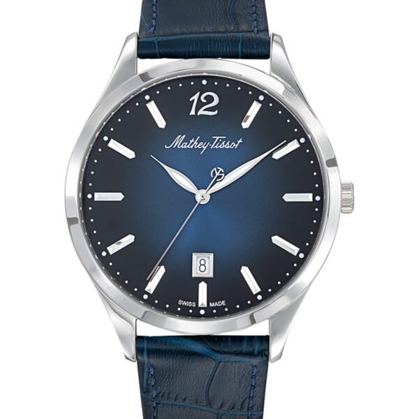 Mathey-Tissot Urban Leather H411ABU Lacivert Kadran Lacivert Deri Kordonlu Erkek Kol Saati