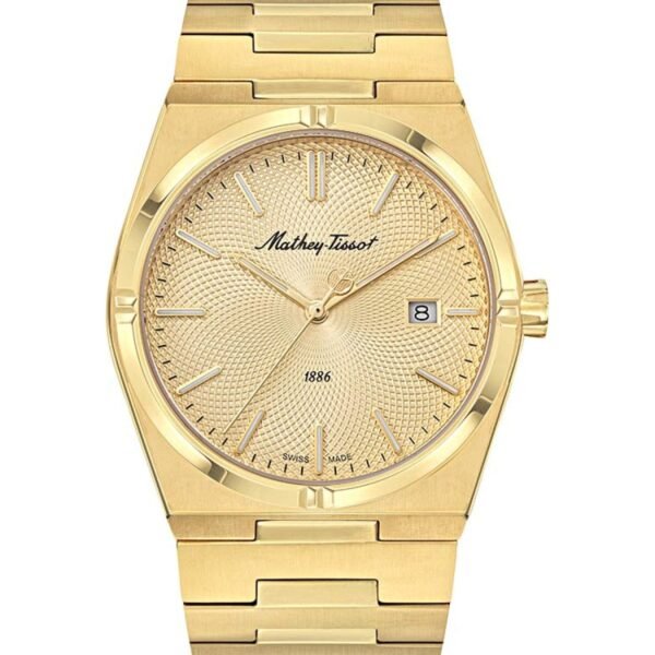 Mathey-Tissot Zeus H118PDI Şampanya Kadran Altın Çelik Kordonlu Erkek Kol Saati