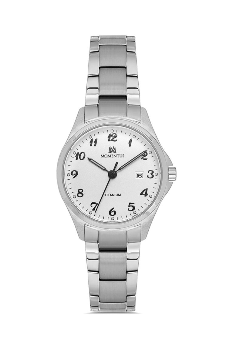 Momentus CW390V-01SS Beyaz Kadran Titanyum Kordonlu Kadın Kol Saati