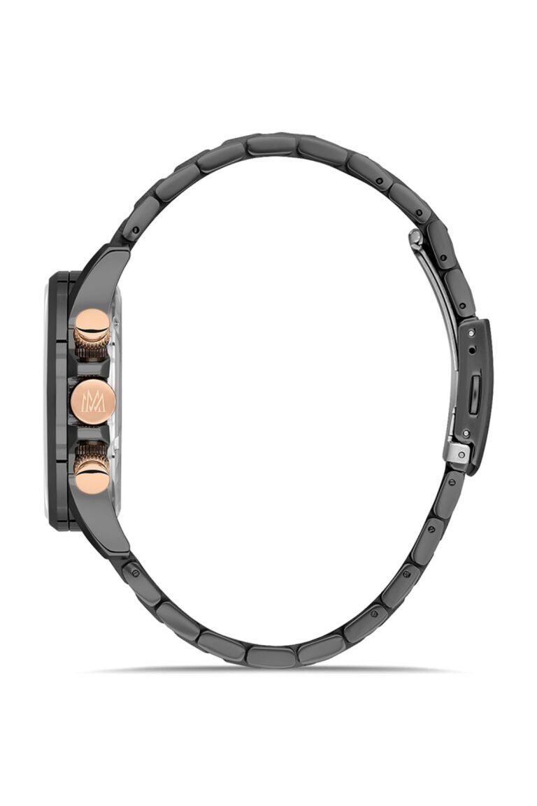 Momentus SC370N-11SR Antrasit Kadran Antrasit Çelik Kordonlu Kronograf Erkek Kol Saati - 2