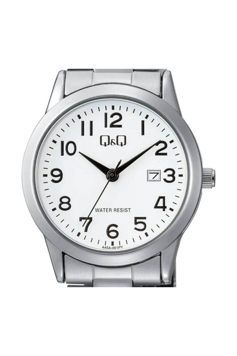 Q&Q A45A-001PY Beyaz Kadran Gümüş Metal Kordonlu Kadın Kol Saati - 2