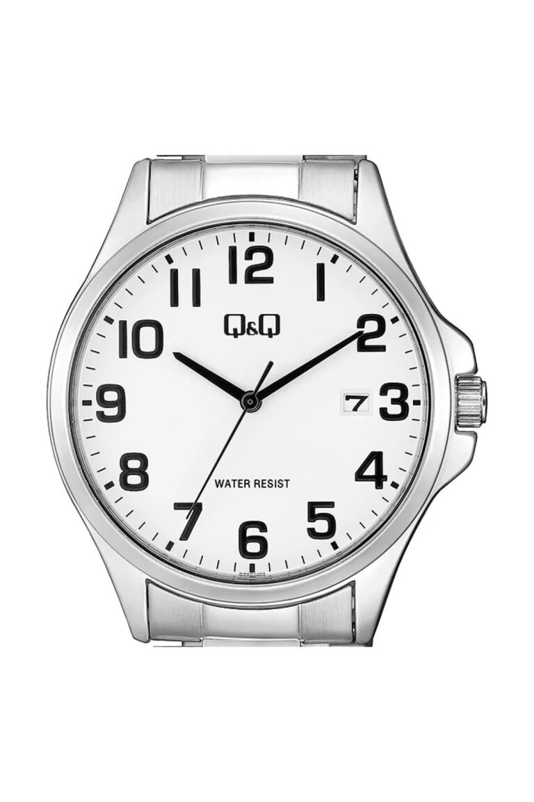 Q&Q A480J204Y Beyaz Kadran Gümüş Metal Kordonlu Erkek Kol Saati - 2
