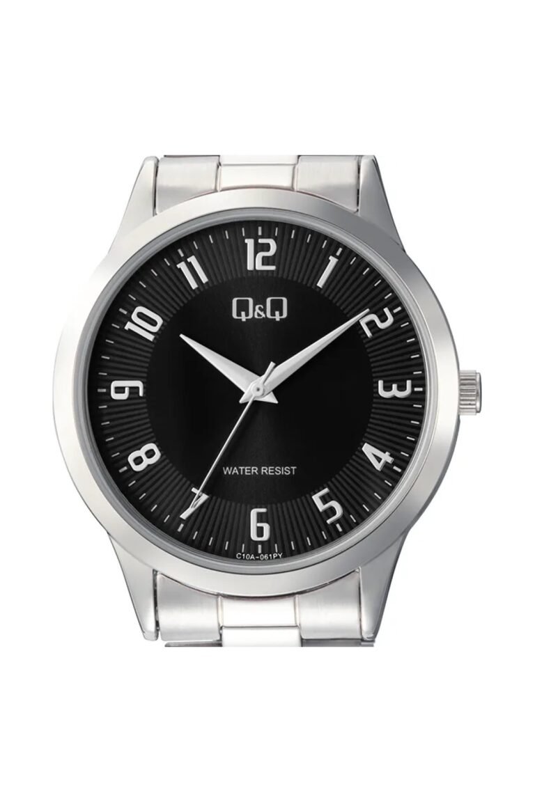 Q&Q C10A-061PY Siyah Kadran Gümüş Metal Kordonlu Erkek Kol Saati - 2