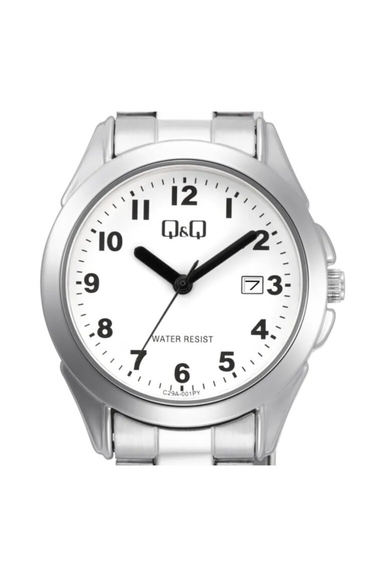 Q&Q C29A-001PY Beyaz Kadran Gümüş Metal Kordonlu Kadın Kol Saati - 2