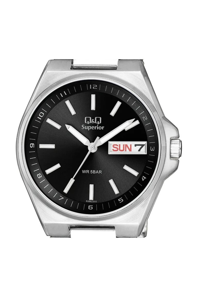 Q&Q S396J202Y Siyah Kadran Gümüş Metal Kordonlu Erkek Kol Saati - 2