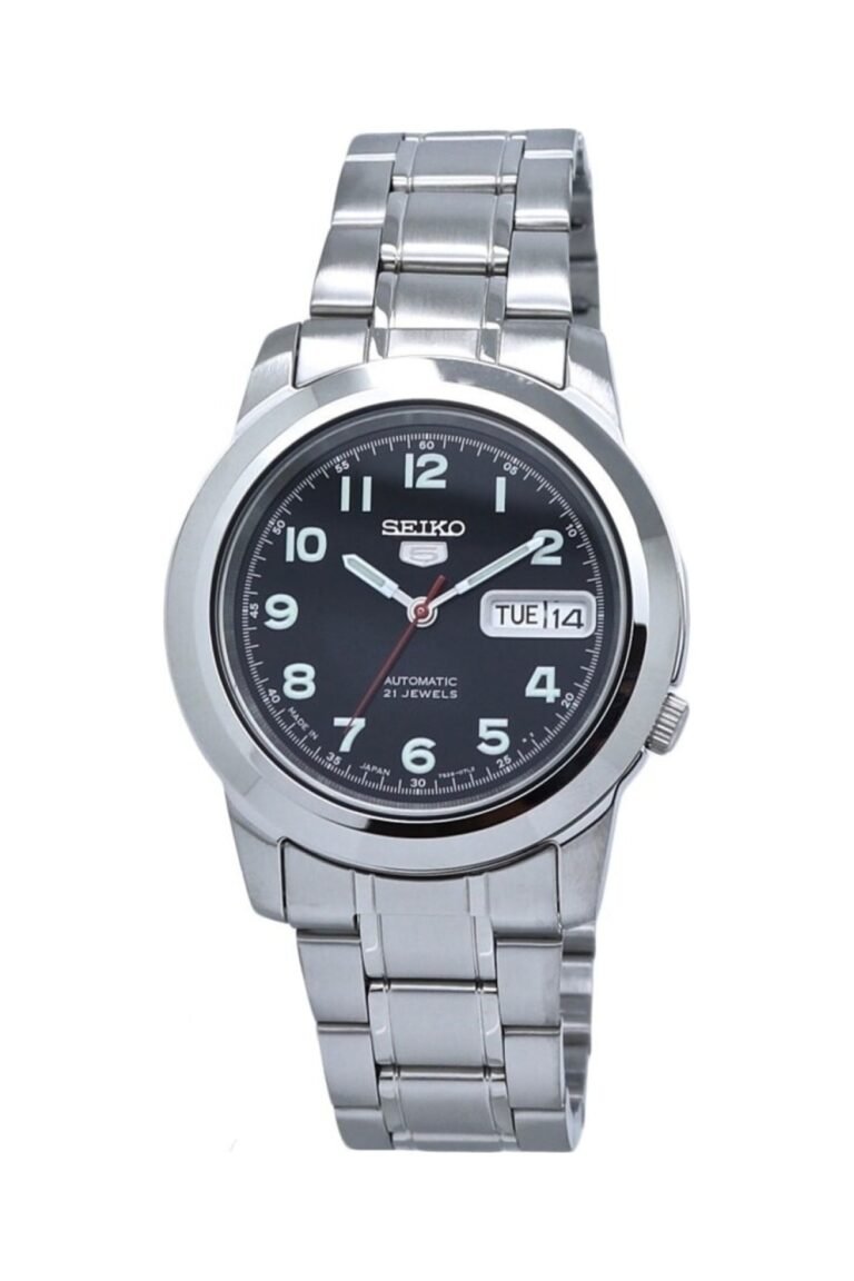 Seiko 5 SNKK35J1 Siyah Kadran Çelik Kordonlu Otomatik Erkek Kol Saati