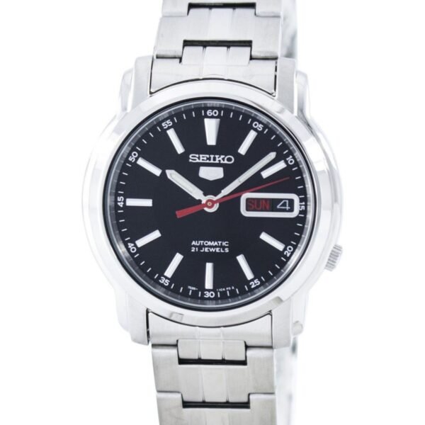 Seiko 5 SNKL83K1 Siyah Kadran Çelik Kordonlu Otomatik Erkek Kol Saati