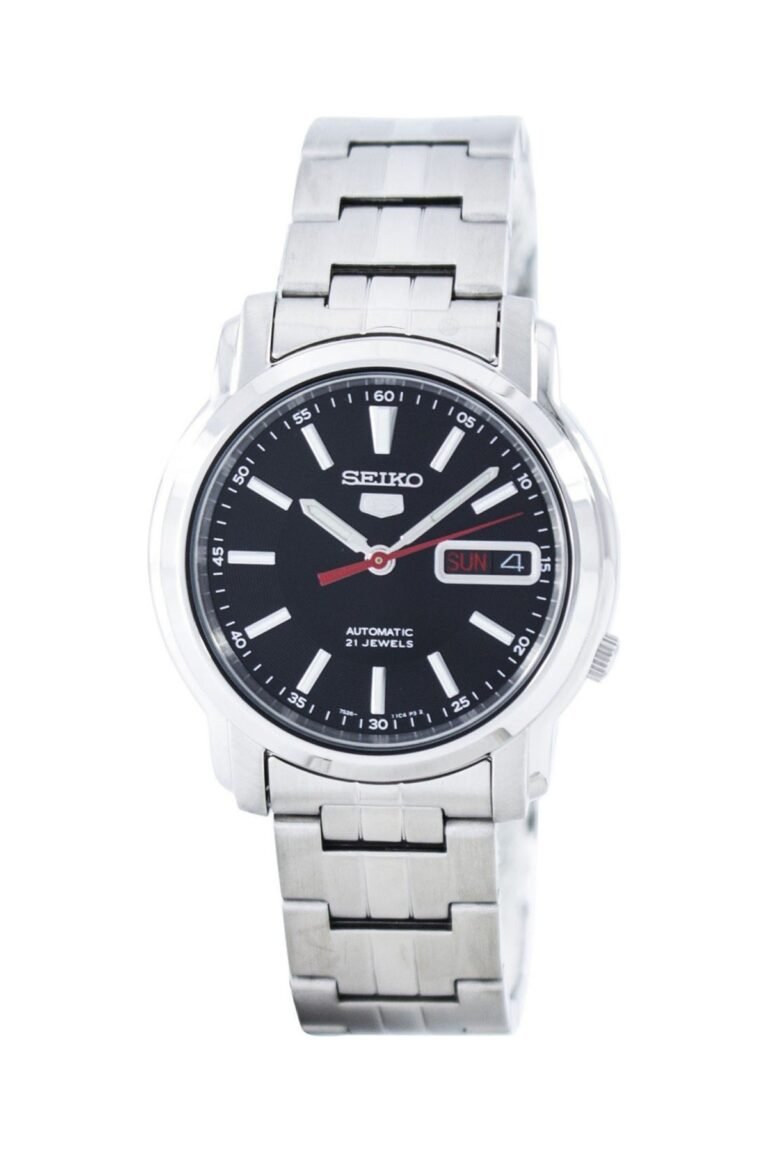 Seiko 5 SNKL83K1 Siyah Kadran Çelik Kordonlu Otomatik Erkek Kol Saati