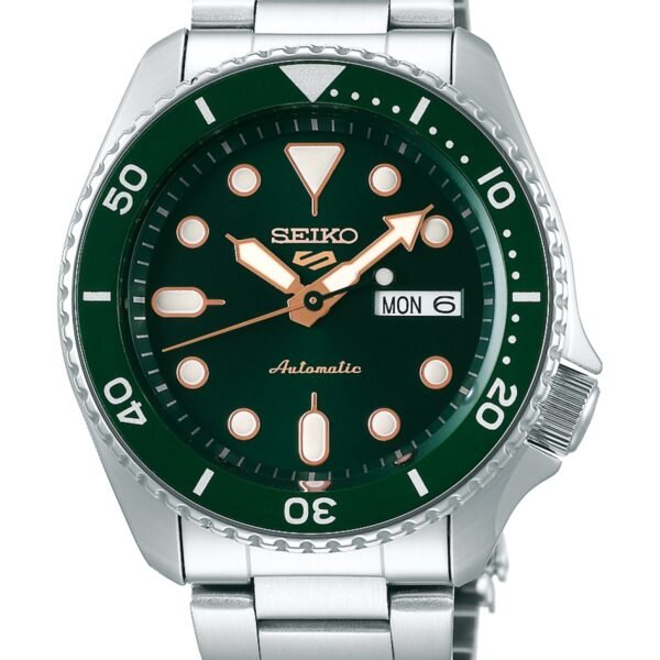 Seiko 5 Sports SRPD63 Yeşil Kadran Çelik Kordonlu Otomatik Erkek Kol Saati