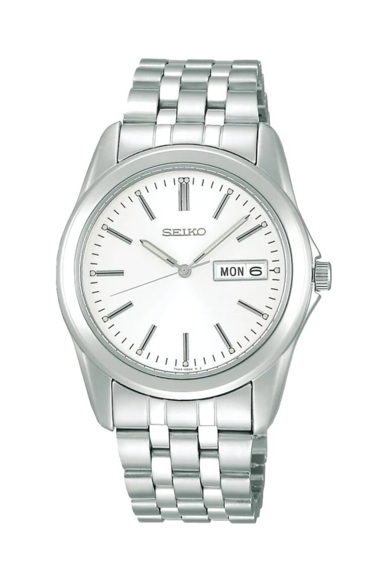 Seiko SCXC007 Beyaz Kadran Çelik Kordonlu Erkek Kol Saati