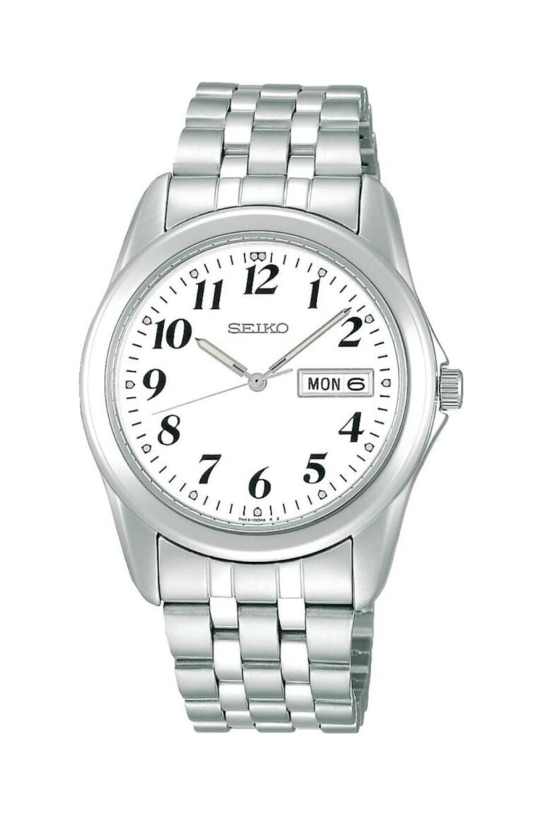 Seiko SCXC009 Beyaz Kadran Çelik Kordonlu Erkek Kol Saati