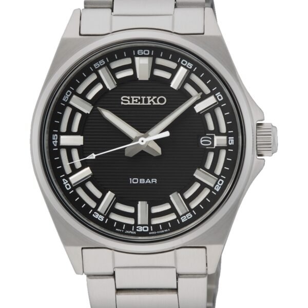 Seiko SUR505P1 Siyah Kadran Çelik Kordonlu Erkek Kol Saati
