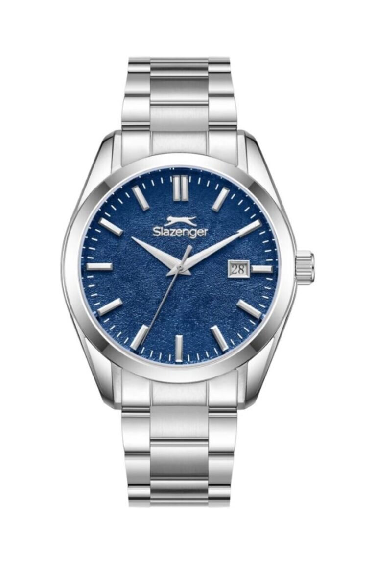 Slazenger SL.09.2520.1.03 Lacivert Kadran Gümüş Çelik Kordonlu Erkek Kol Saati